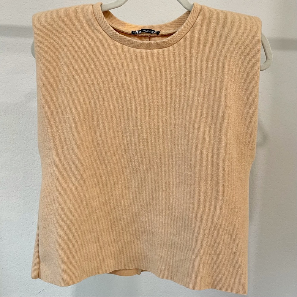 ZARA Nude Tan Top